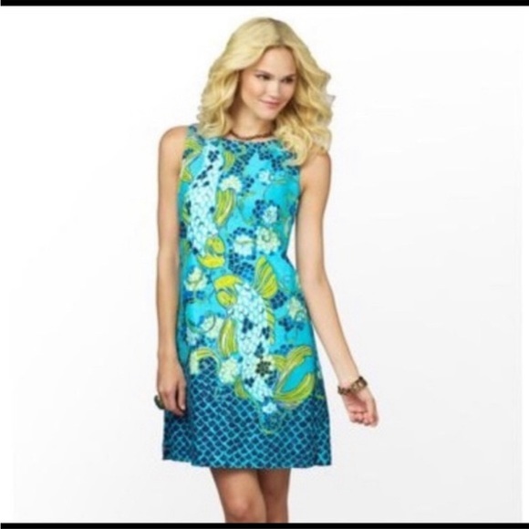 Top Sleeveless Designer By Lilly Pulitzer In Blue & Green, Size: S